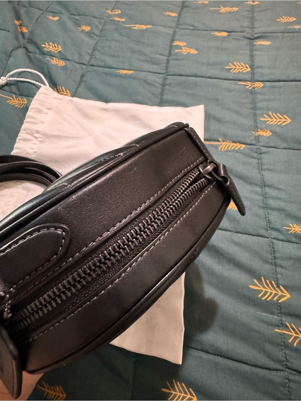 Coach Black Quilted Heart Crossbody - Picture 8 of 11